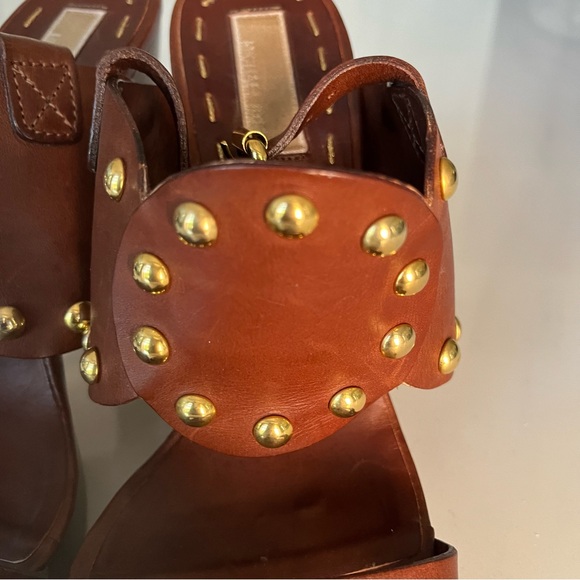 MICHAEL KORS GENEVA STUDDED PLATFORM SHOES 9.5M - Picture 4 of 10